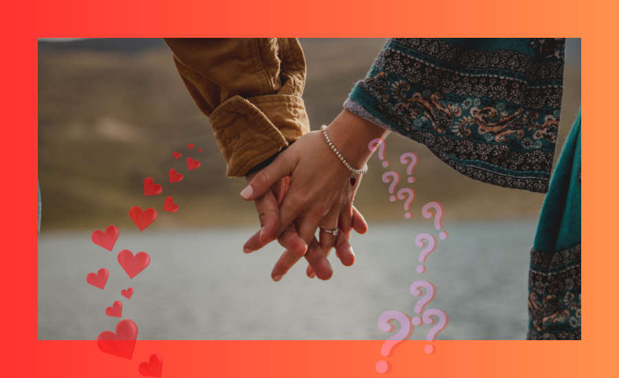 couple holding hands